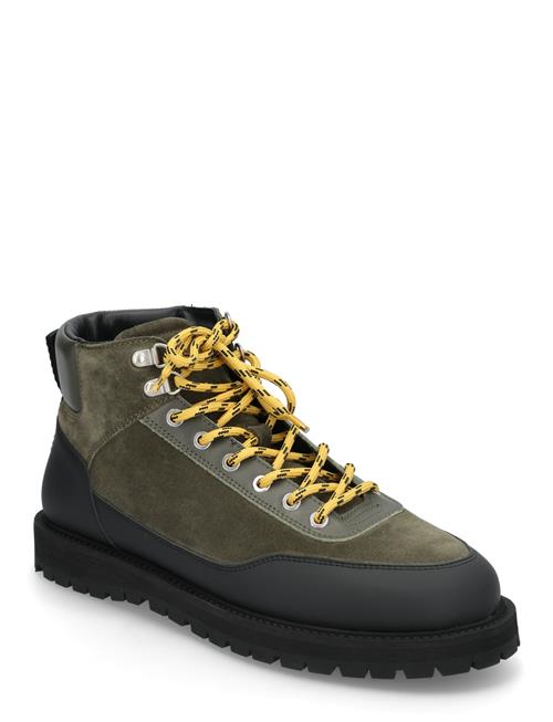 Olaf Lace-Up Boot - Bosco Suede Garment Project Patterned