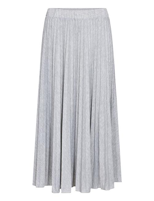 Crfolo Plissé Skirt Cream Grey