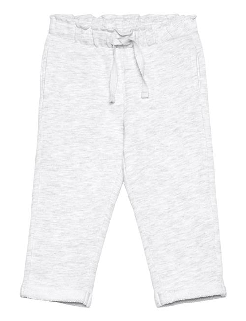 Elastic Waist Cotton Trousers Mango Grey