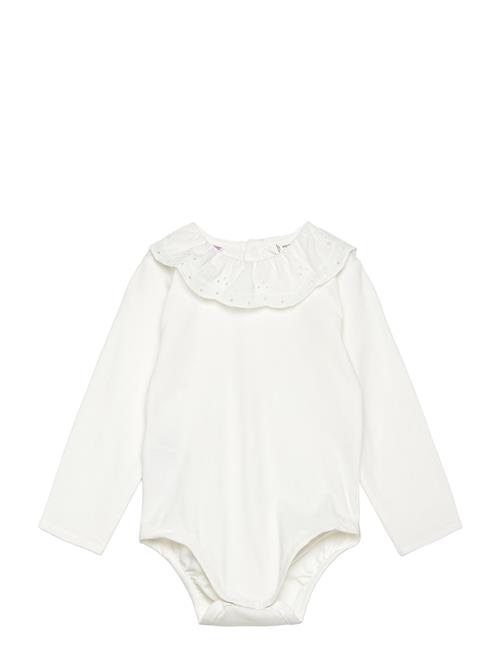 Babydoll-Neck Bodysuit Mango White