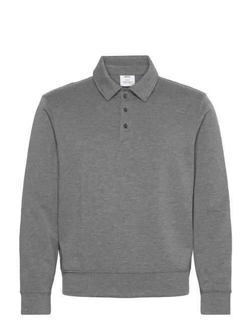 Regular-Fit Polo Sweatshirt Mango Grey