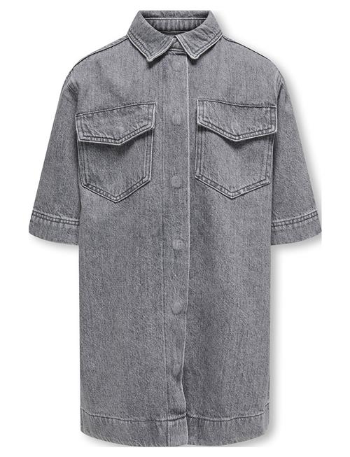 Kogsophie S/S Over Dnm Dress Azg Kids Only Grey