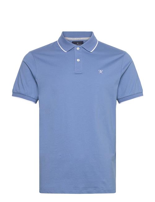 Tipped Jersey Polo Hackett London Blue