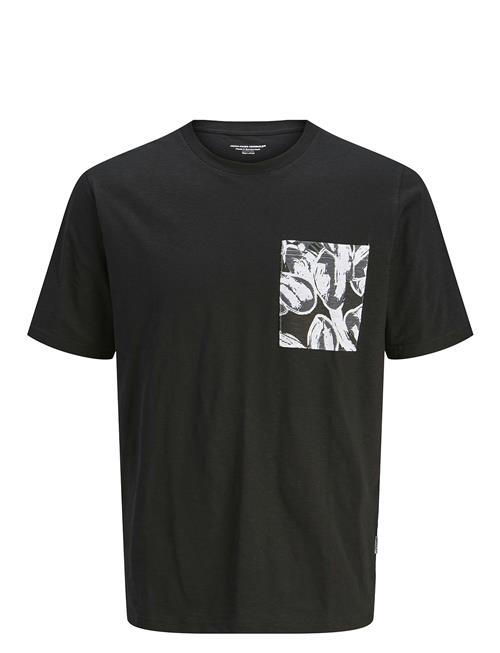 Jack & Jones Jorsplit Aop Pocket Tee Ss Crew Ne Jnr Jack & J S Black