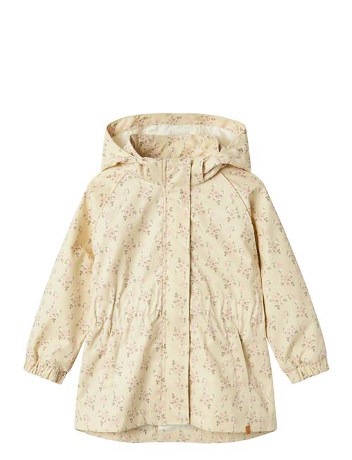 Nmfgerda Long Jacket Aop Fo Lil Lil'Atelier Cream