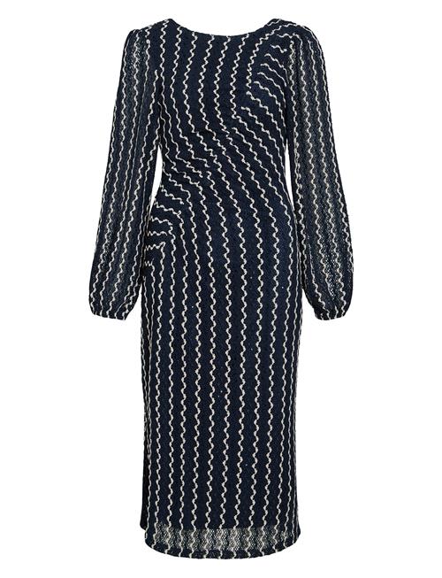 Viellen O-Neck L/S Midi Dress/Dc Vila Navy