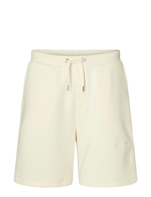 Slhloose-Hankie Mid Logo Sweat Shorts Ex Selected Cream