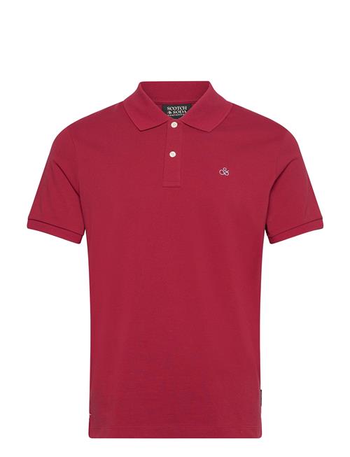 Seasonal Core - Cotton Pique Regular Fit Polo Scotch & Soda Red