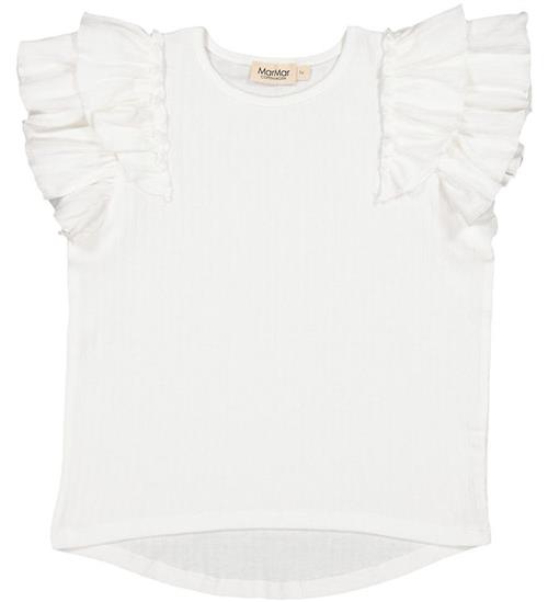 MarMar T-shirt - Modal - Tavora Frill - Gentle White