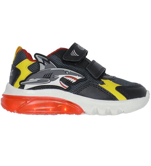 Geox Blinkesko - J Ciberdron - Dk Grey/Yellow