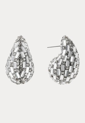 BY JOLIMA Drop Sparkle Earring  silver Onesize