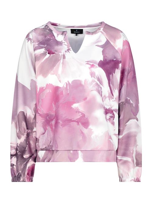 monari Sweatshirt  mudderfarvet / magenta / eosin / hvid