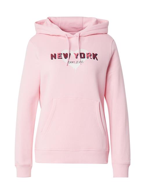 Tommy Jeans Sweatshirt 'NYC'  lyserød / burgunder / pastelrød / hvid