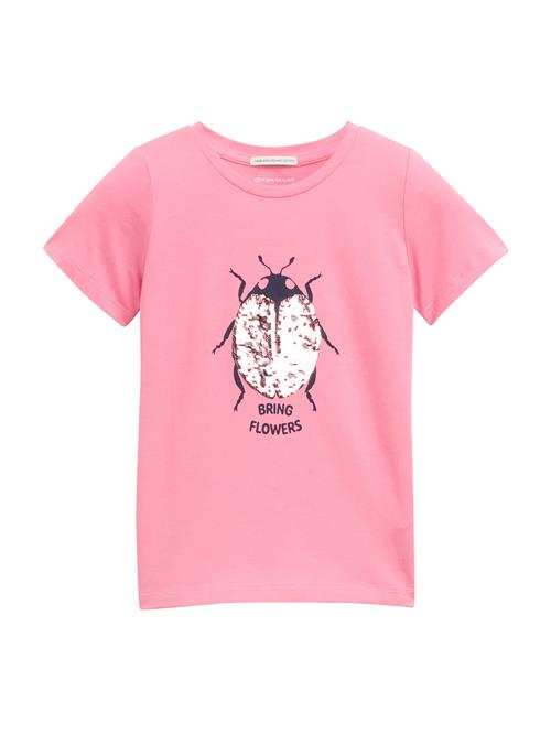 TOM TAILOR Bluser & t-shirts  guld / pink / sort