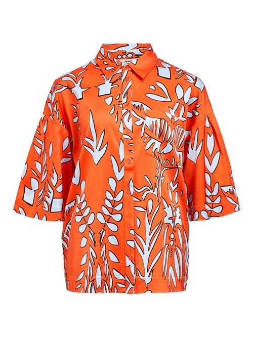 OBJECT Bluse 'OBJCora'  orange / hvid