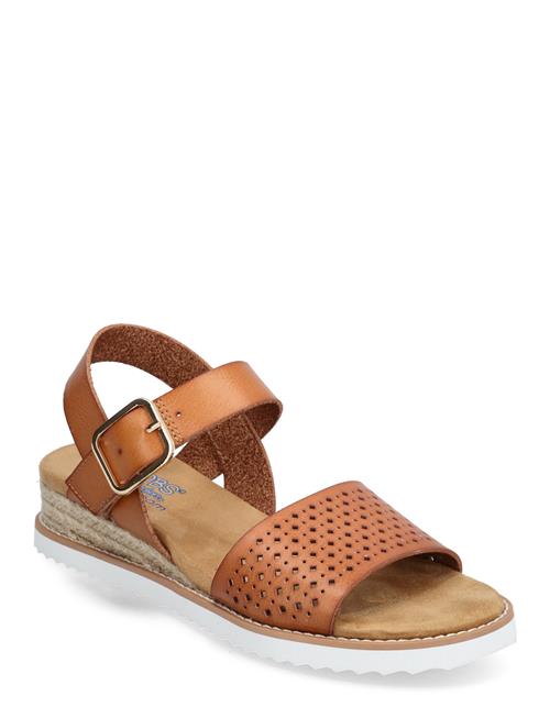 Womens Bobs Desert Kiss Sandal - Sunny Flair Skechers Brown