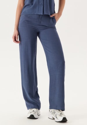 Object Collectors Item Objsanne Aline Wide Pant Dark Denim Detail:Col 44