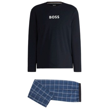 BOSS Easy Long Night Set Blå bomuld X-Large Herre