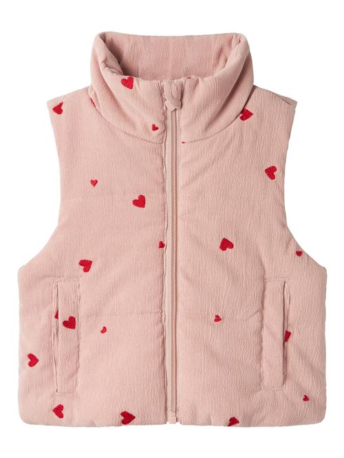 NAME IT Vest  gammelrosa / rød