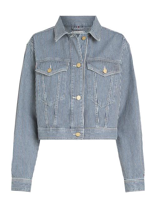 Se TOMMY HILFIGER Overgangsjakke  blue denim / hvid ved About You