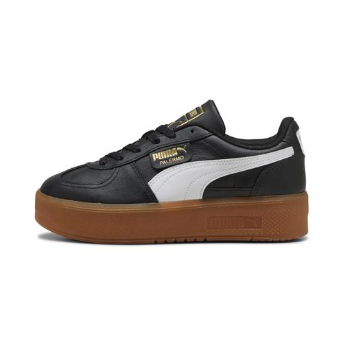 Se PUMA Sneaker low 'Palermo Elevata'  guld / sort / hvid ved About You