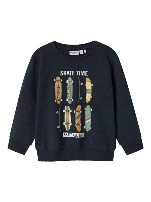 Se NAME IT Sweatshirt 'NMMVALEXANDER'  navy / gul / lysegrøn / orange ved About You