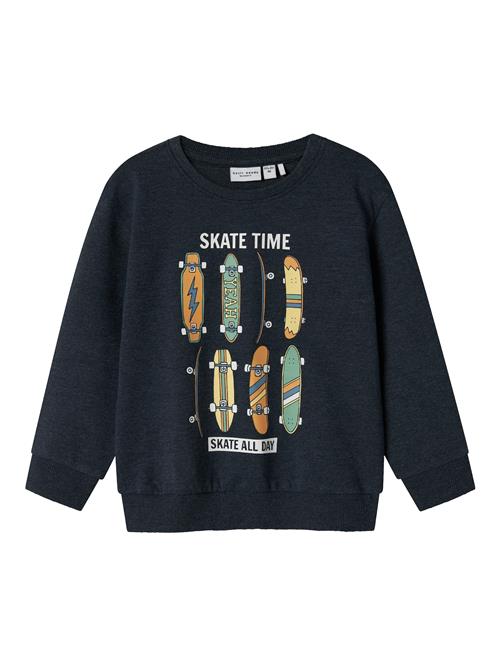 NAME IT Sweatshirt 'NMMVAlexander'  navy / gul / lysegrøn / orange