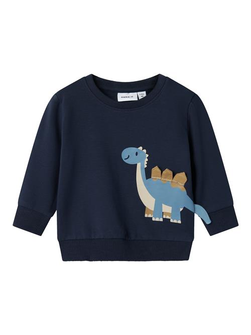 NAME IT Sweatshirt 'NBMDALVIN'  ecru / navy / dueblå / cappuccino