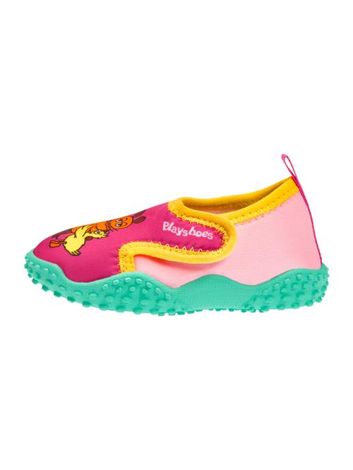 PLAYSHOES Strand-/badesko 'DIE MAUS FREUNDE'  gul / orange / pink / lyserød