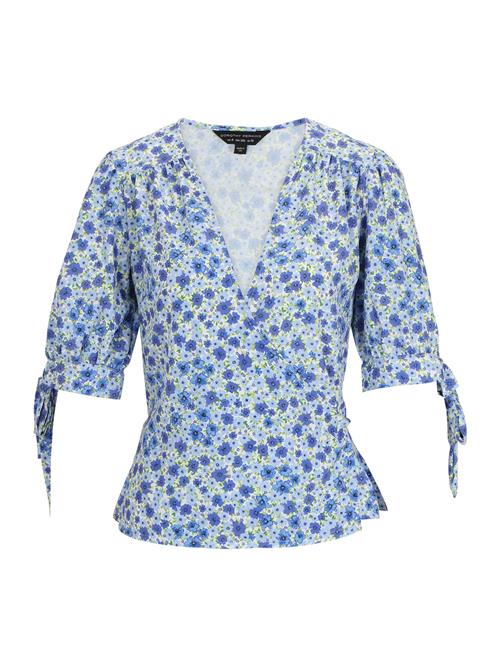 Dorothy Perkins Bluse 'Ditsy'  blå / lyseblå / lysegrøn / hvid