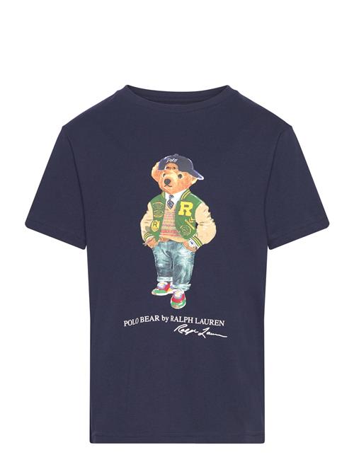 Polo Bear Cotton Jersey Tee Ralph Lauren Kids Blue