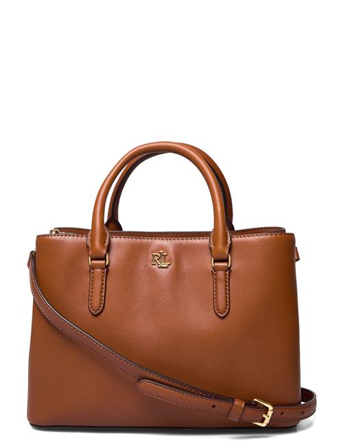 Leather Small Marcy Satchel Lauren Ralph Lauren Brown