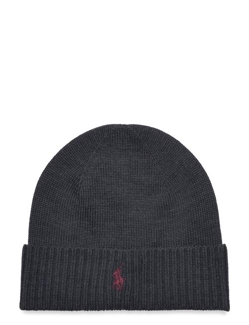 Signature Pony Wool Beanie Polo Ralph Lauren Grey