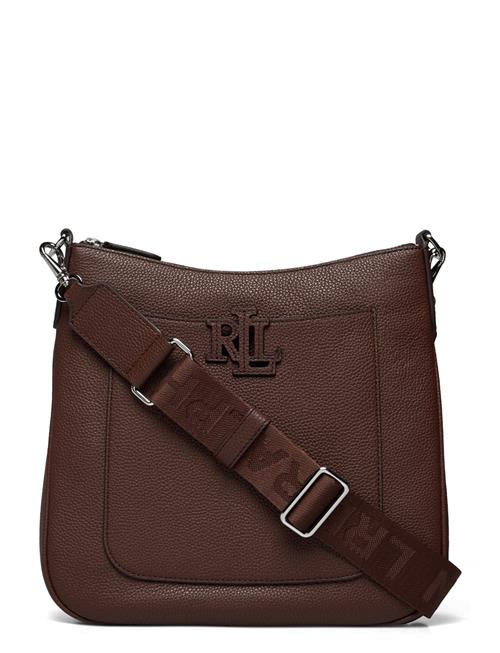 Pebbled Leather Large Cameryn Crossbody Lauren Ralph Lauren Brown