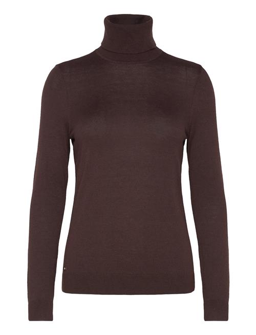 Modal Silk Nylon-Ls Sweater Lauren Ralph Lauren Brown