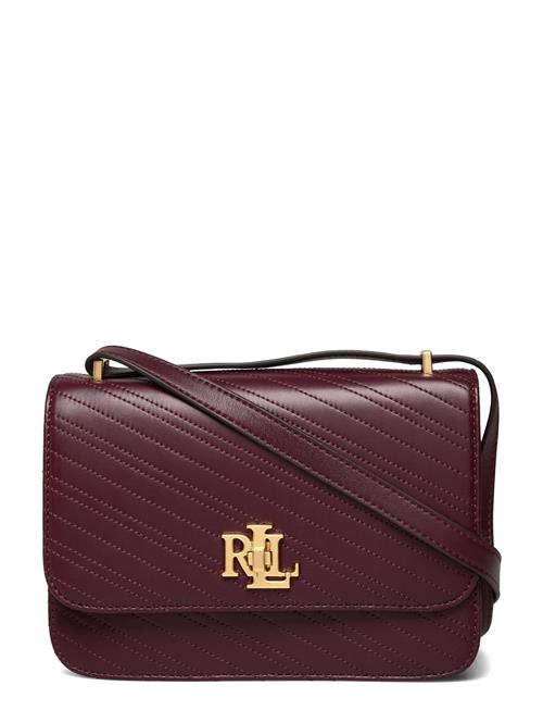 Stitched Nappa Leather Medium Sophee Bag Lauren Ralph Lauren Burgundy