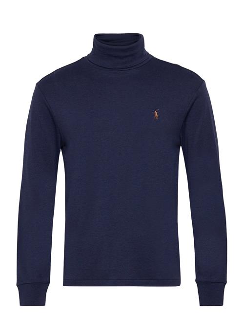 Soft Cotton Turtleneck Polo Ralph Lauren Blue