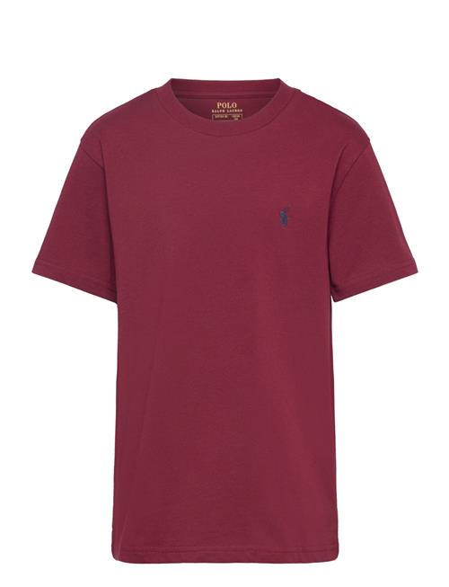 Cotton Jersey Crewneck Tee Ralph Lauren Kids Red