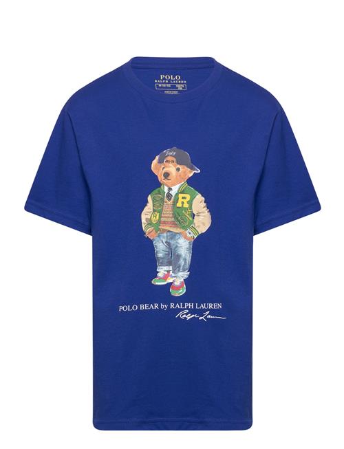 Polo Bear Cotton Jersey Tee Ralph Lauren Kids Blue