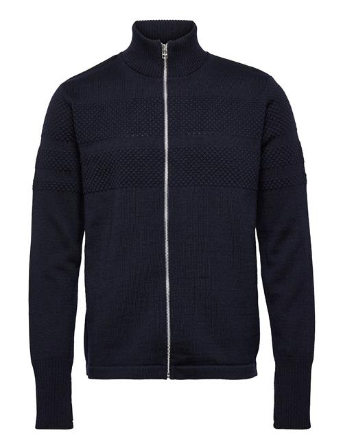 Wool Klemens Zip Knit Mads Nørgaard Navy