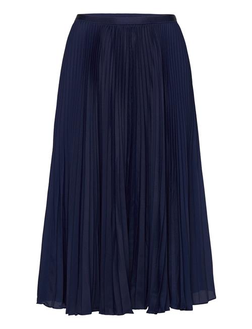 Pleated Georgette Skirt Polo Ralph Lauren Navy