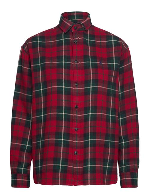 Relaxed Fit Plaid Cotton Shirt Polo Ralph Lauren Red