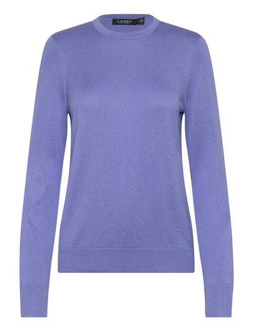 Cotton Modal-Ls Sweater Lauren Ralph Lauren Blue