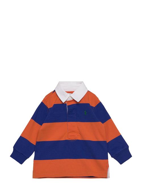 Striped Cotton Jersey Rugby Shirt Ralph Lauren Baby Blue