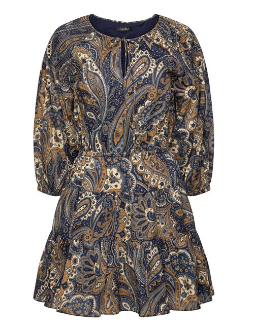 Paisley Cotton Voile Tiered Dress Lauren Ralph Lauren Navy