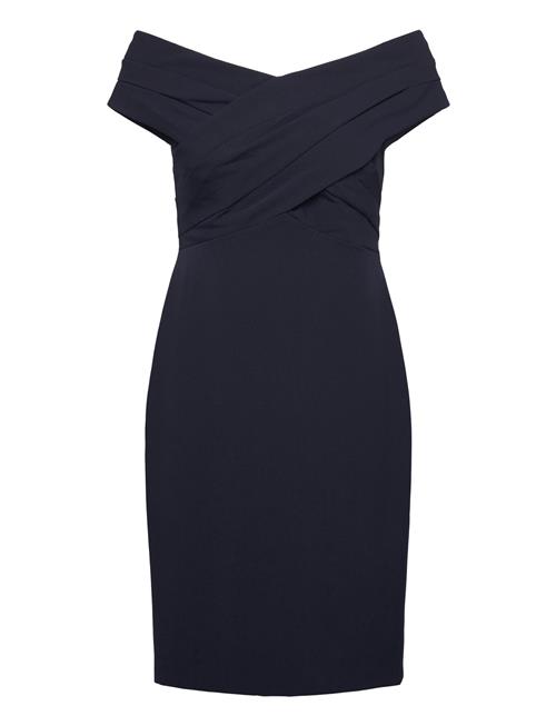 Crepe Off-The-Shoulder Cocktail Dress Lauren Ralph Lauren Black