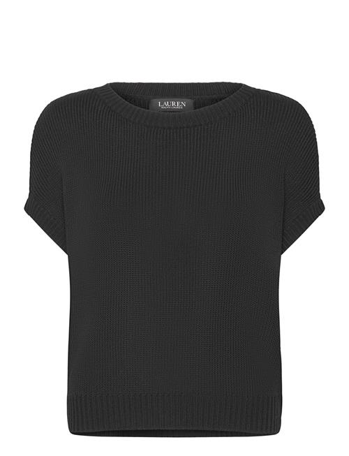 Rib-Knit Short-Sleeve Sweater Lauren Ralph Lauren Black