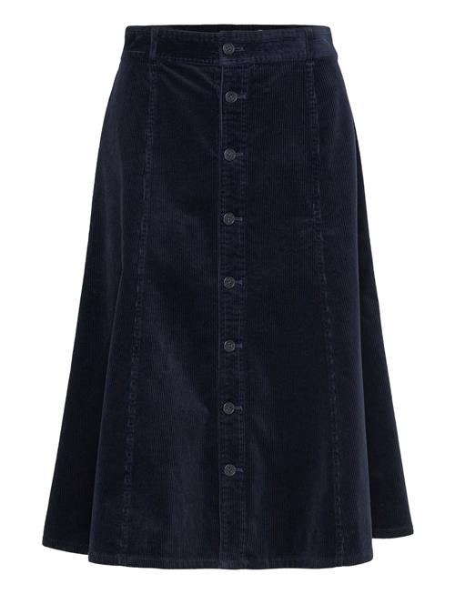 Button-Front Corduroy A-Line Skirt Polo Ralph Lauren Navy