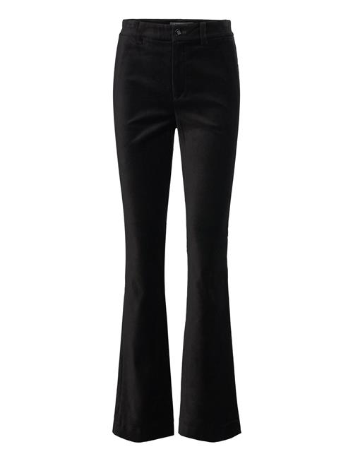 High-Rise Stretch Velvet Boot Trouser Lauren Ralph Lauren Black