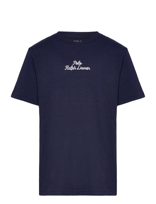 Logo Heavyweight Cotton Jersey Tee Ralph Lauren Kids Navy